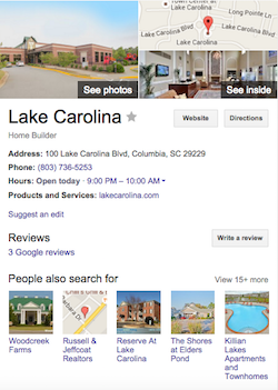 Google Business View Lake Caroline